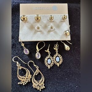 Gold Tone Earring Assortment